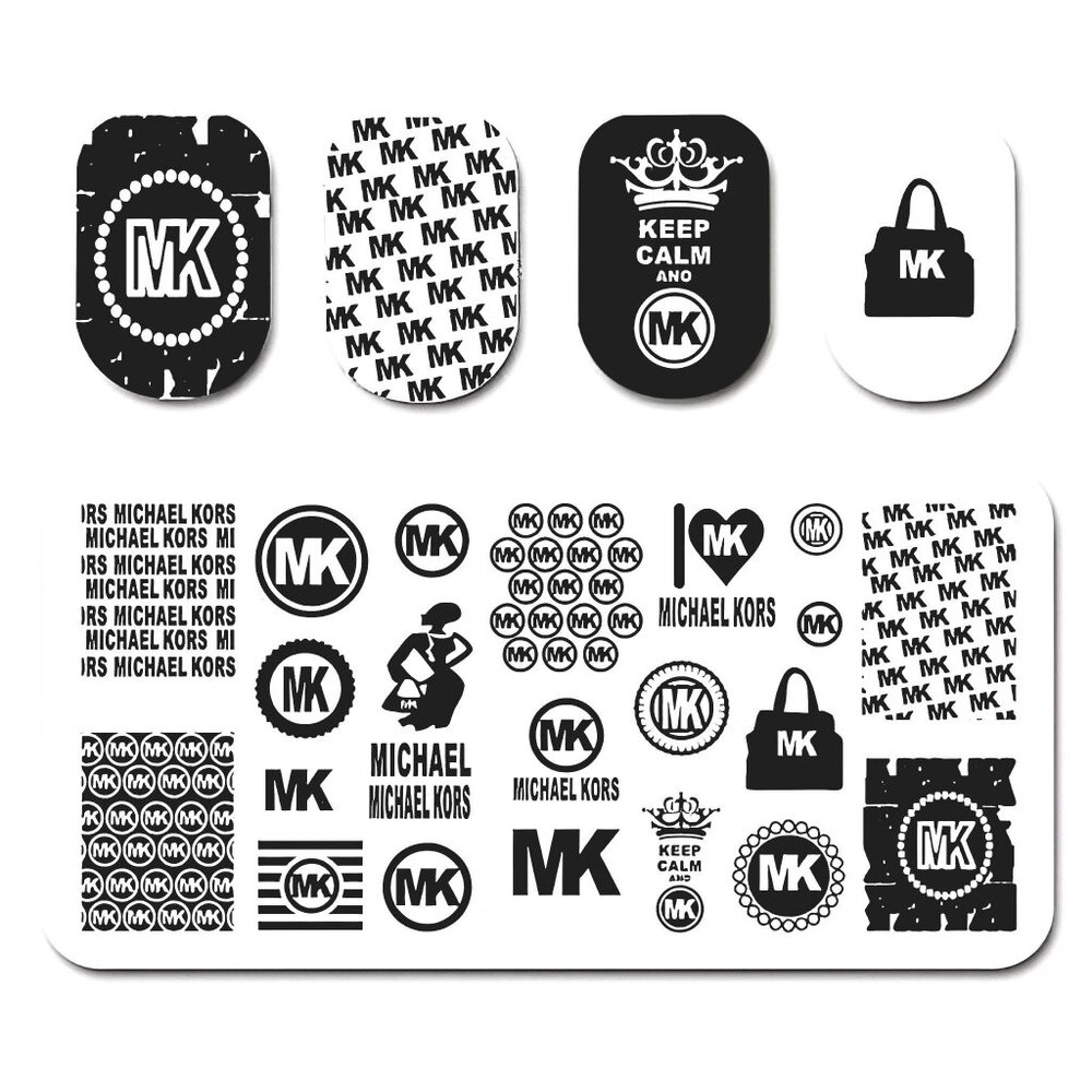 High- Quality Durable Stainless Steel Fashion Icon 114 Nail Stamping Plate